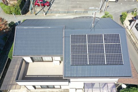 佐賀市本庄町で無機塗料の塗装完了した写真